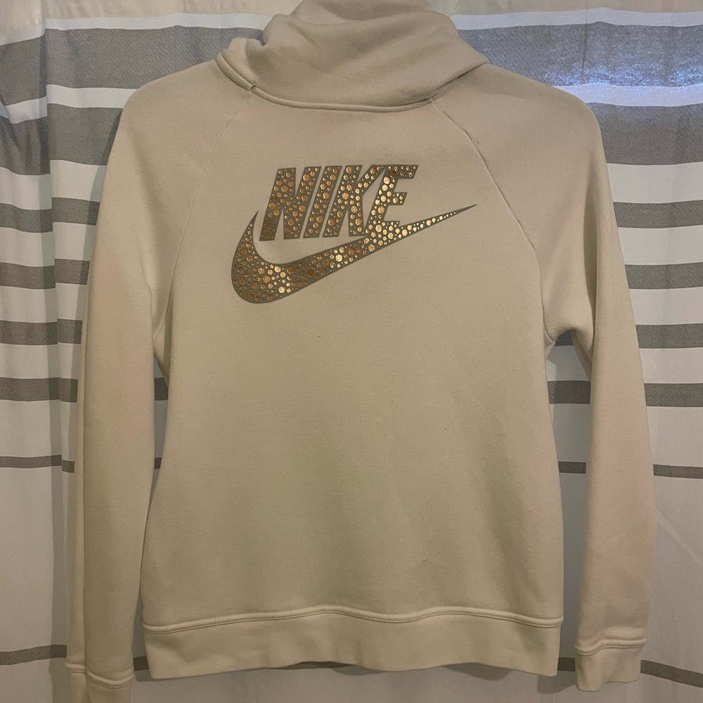 Nike stylish white hoodie